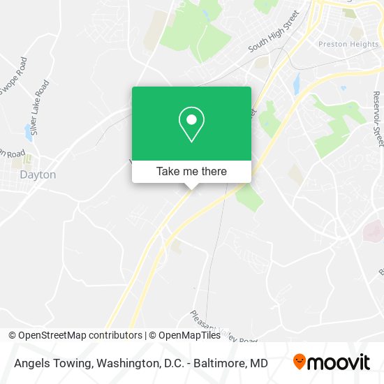 Angels Towing map