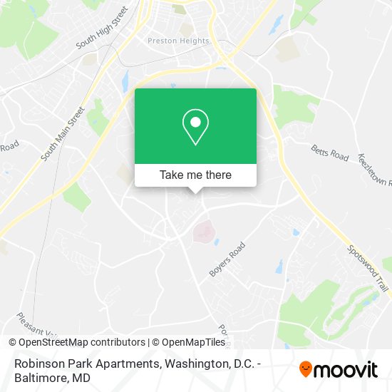 Mapa de Robinson Park Apartments