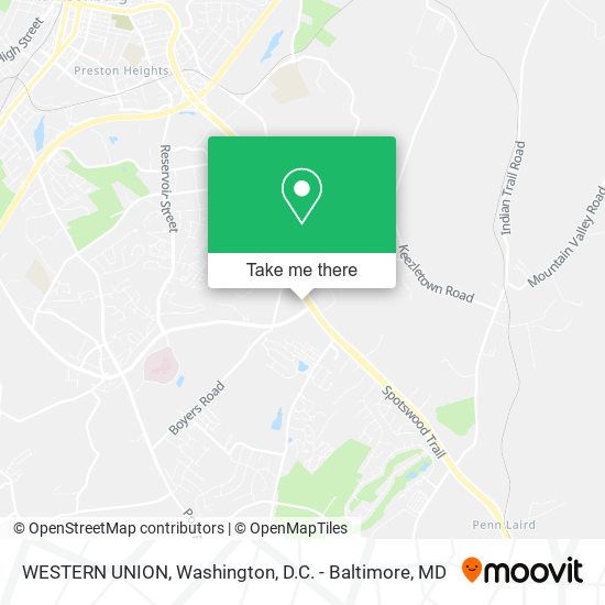 WESTERN UNION map