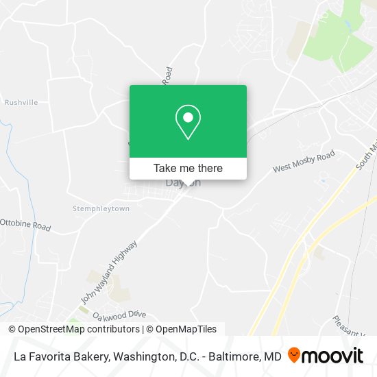 La Favorita Bakery map
