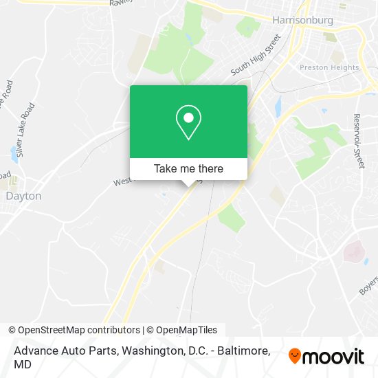 Mapa de Advance Auto Parts