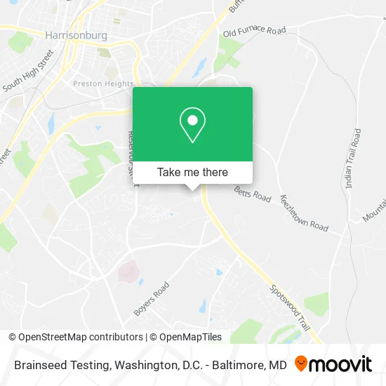 Brainseed Testing map