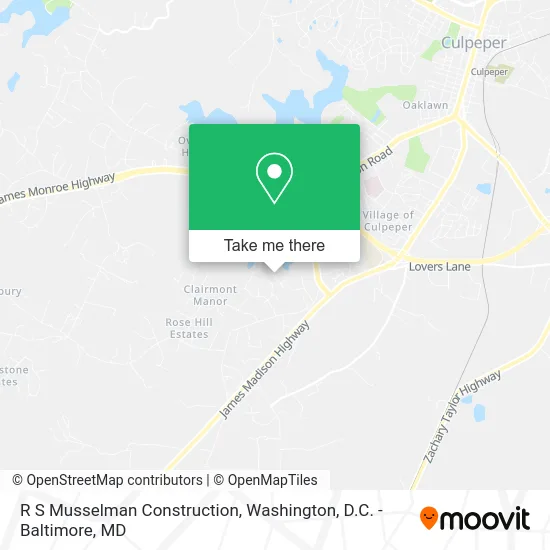 R S Musselman Construction map