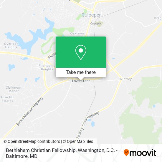 Bethlehem Christian Fellowship map