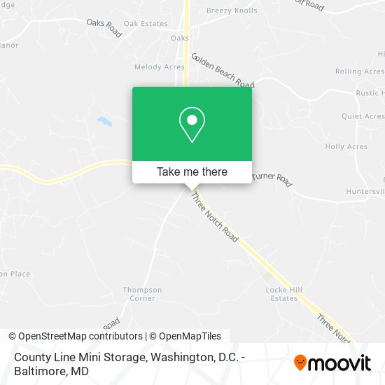 County Line Mini Storage map