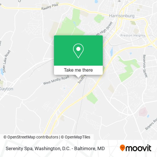 Serenity Spa map
