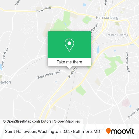 Mapa de Spirit Halloween