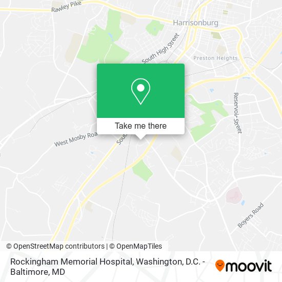 Mapa de Rockingham Memorial Hospital