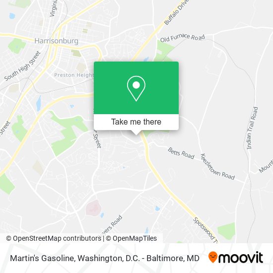 Martin's Gasoline map