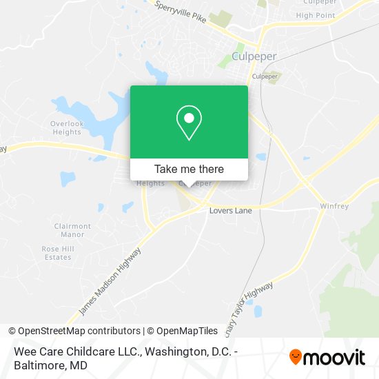 Wee Care Childcare LLC. map