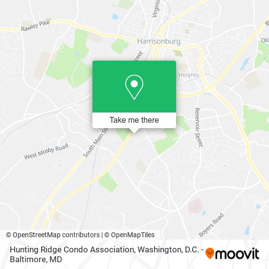 Hunting Ridge Condo Association map