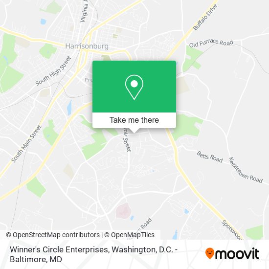 Winner's Circle Enterprises map