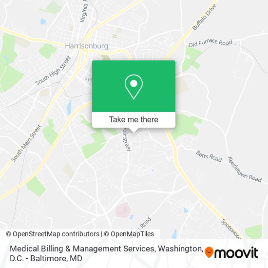 Medical Billing & Management Services map