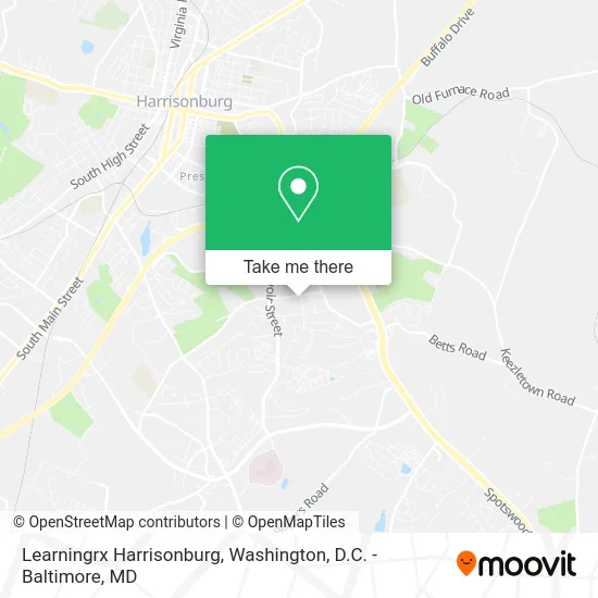 Learningrx Harrisonburg map