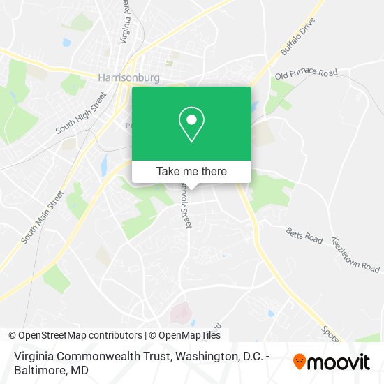 Mapa de Virginia Commonwealth Trust
