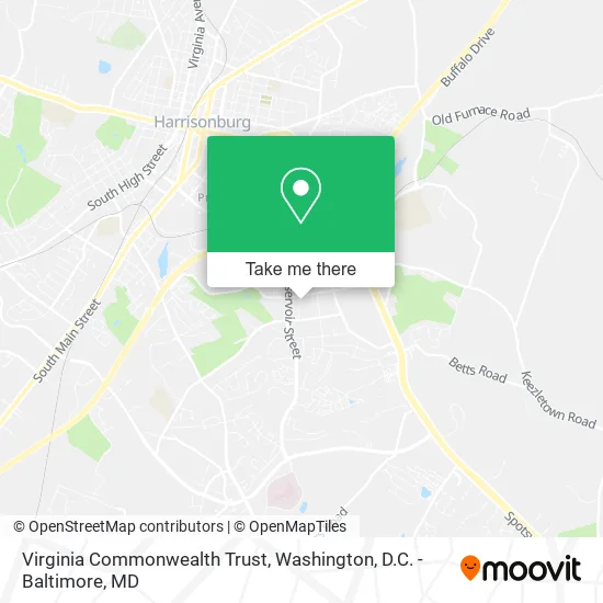 Virginia Commonwealth Trust map