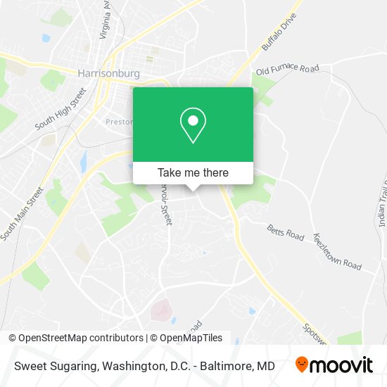 Mapa de Sweet Sugaring
