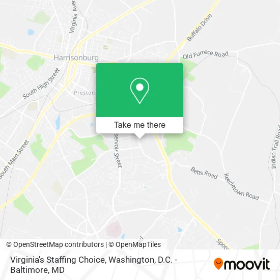 Mapa de Virginia's Staffing Choice