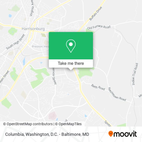Columbia map