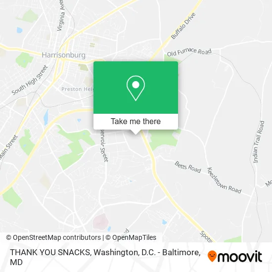 THANK YOU SNACKS map