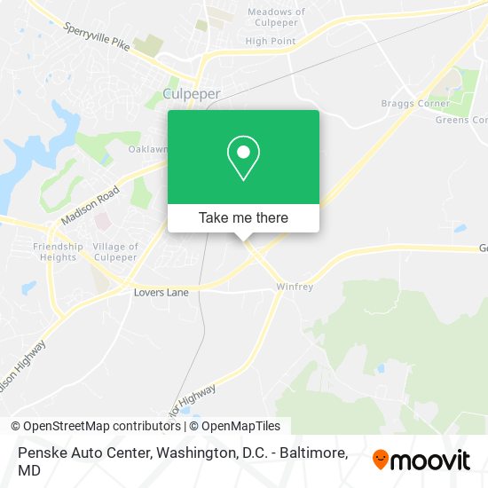 Penske Auto Center map