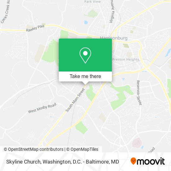 Skyline Church map