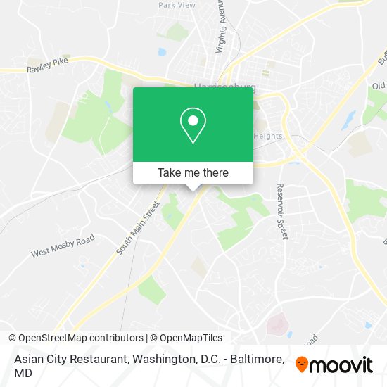 Mapa de Asian City Restaurant