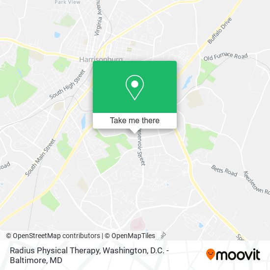 Radius Physical Therapy map