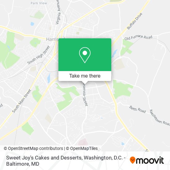 Sweet Joy's Cakes and Desserts map