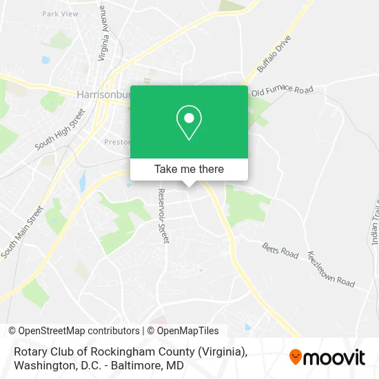 Rotary Club of Rockingham County (Virginia) map