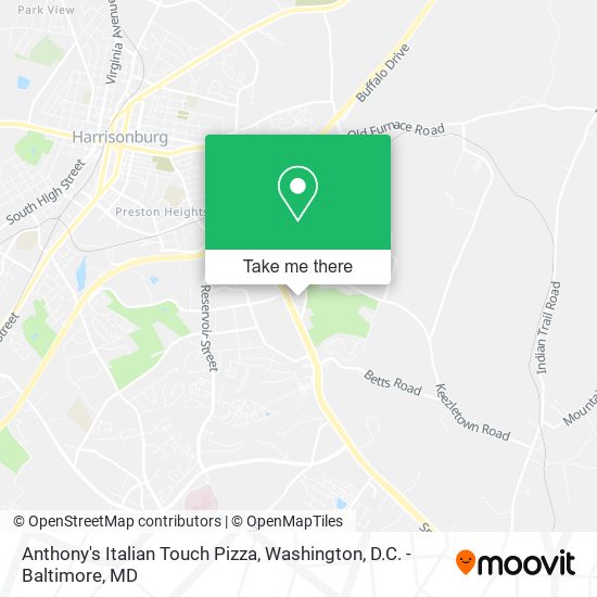 Anthony's Italian Touch Pizza map