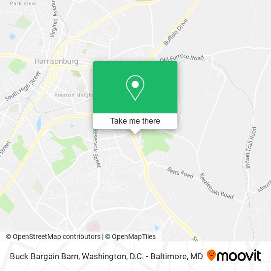 Mapa de Buck Bargain Barn
