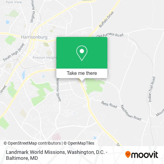 Landmark World Missions map