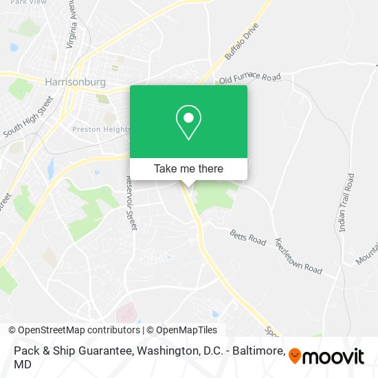 Pack & Ship Guarantee map