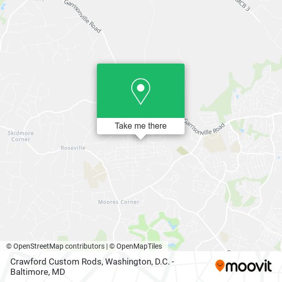 Crawford Custom Rods map