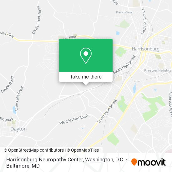 Harrisonburg Neuropathy Center map