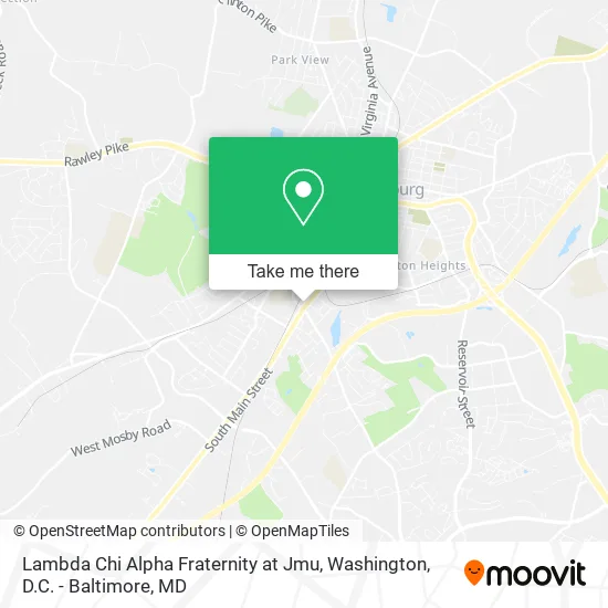 Mapa de Lambda Chi Alpha Fraternity at Jmu