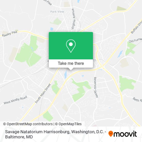 Mapa de Savage Natatorium Harrisonburg