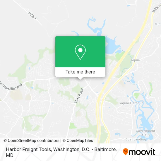 Harbor Freight Tools map