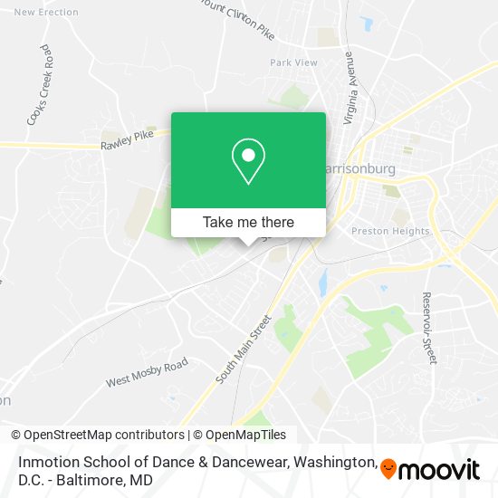 Mapa de Inmotion School of Dance & Dancewear