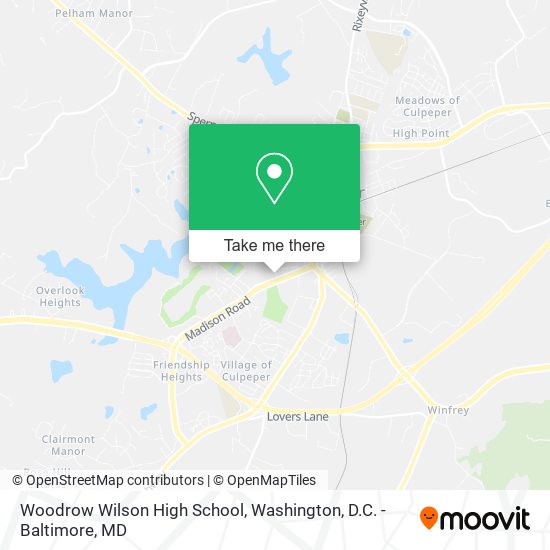 Woodrow Wilson High School map