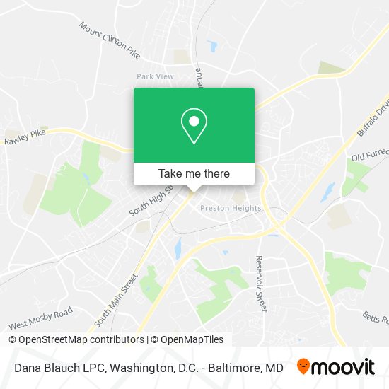 Dana Blauch LPC map