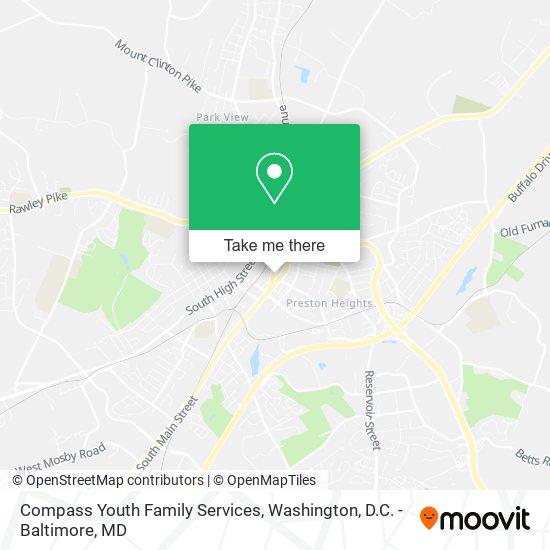 Compass Youth Family Services map