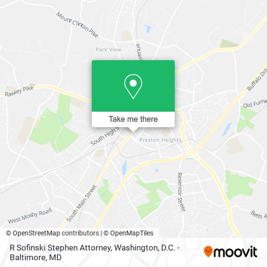 R Sofinski Stephen Attorney map