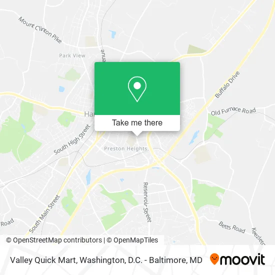 Valley Quick Mart map