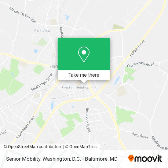 Senior Mobility map