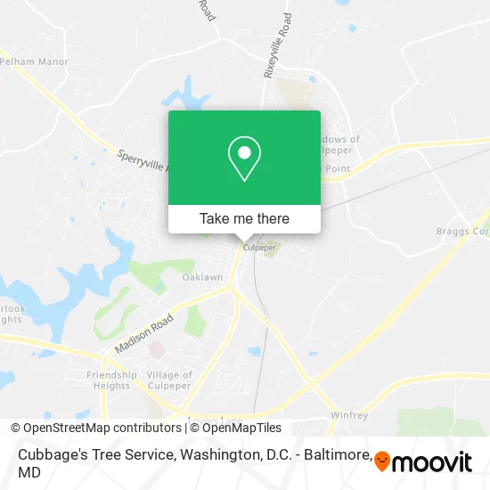 Mapa de Cubbage's Tree Service