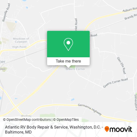 Mapa de Atlantic RV Body Repair & Service