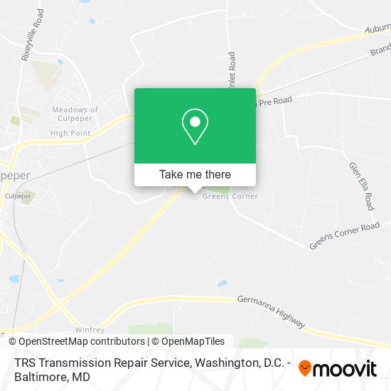 Mapa de TRS Transmission Repair Service