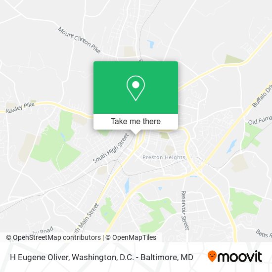 H Eugene Oliver map